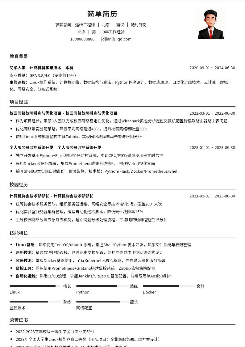 运维工程师 | 校招