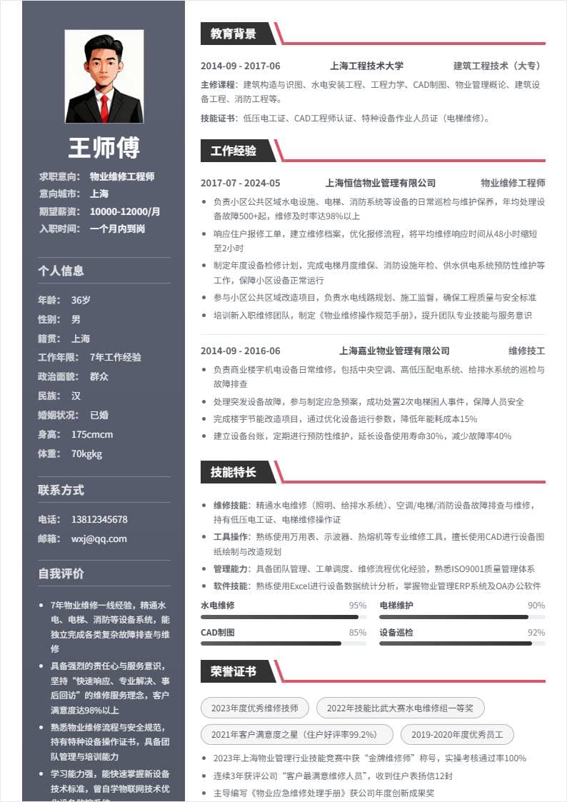 物业维修 | 社招