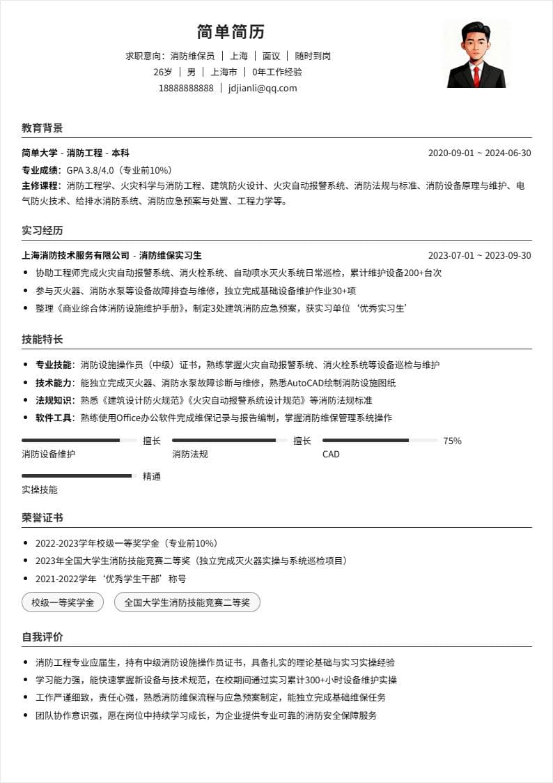 消防维保员 | 校招