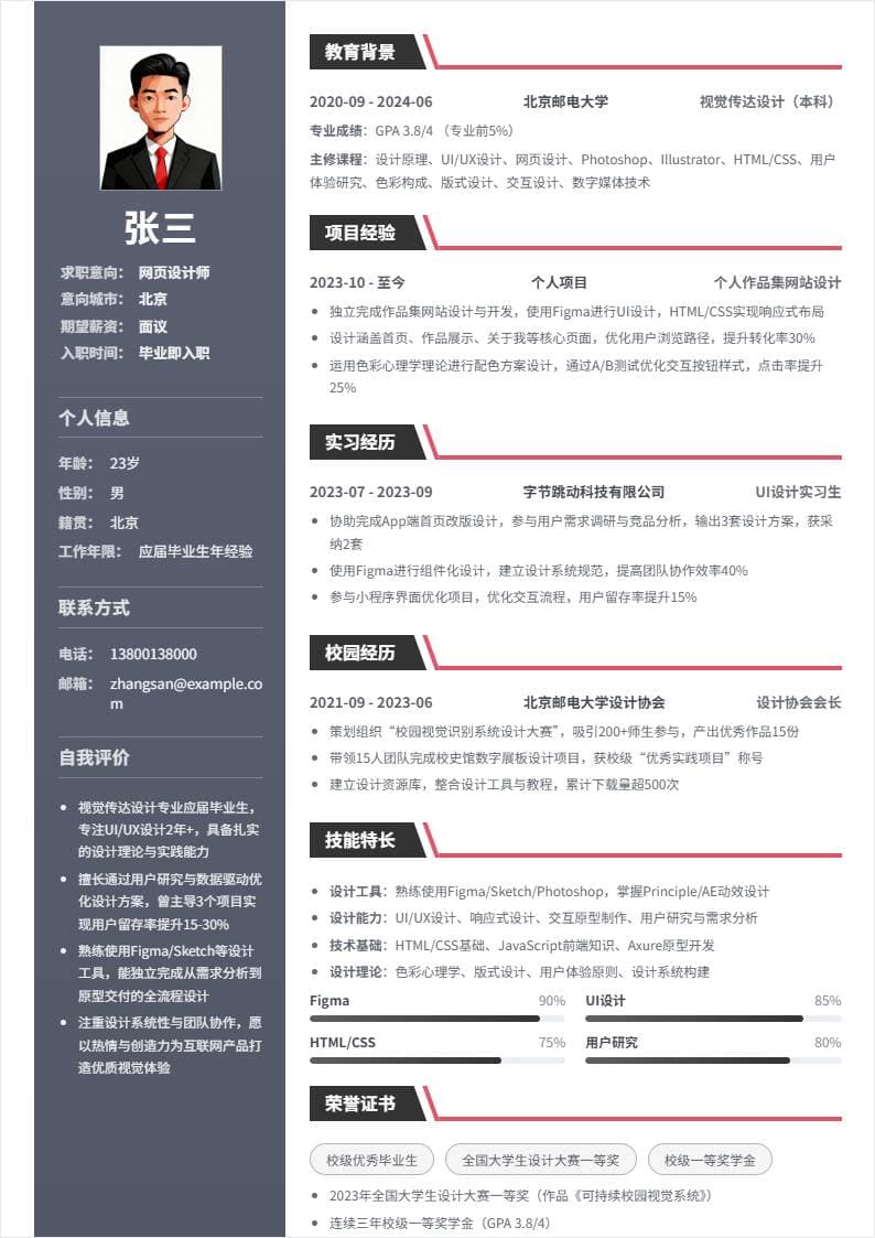 网页设计师 | 校招