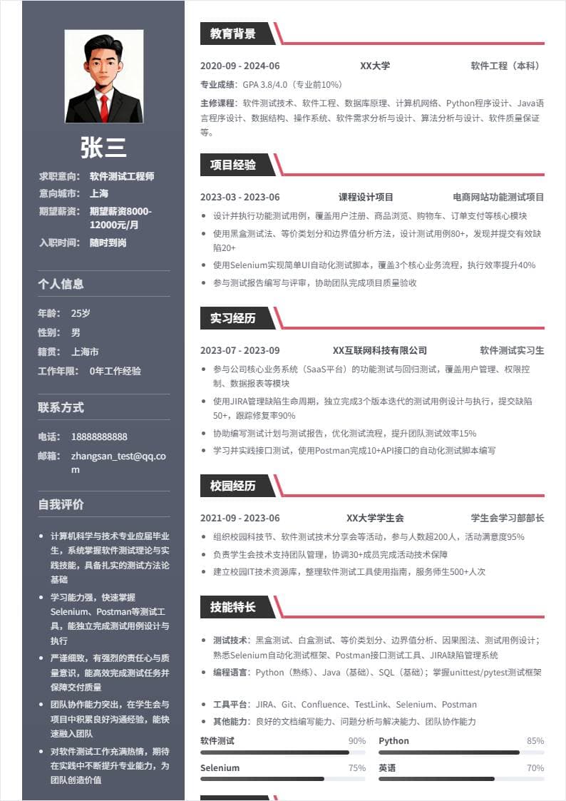 软件测试 | 校招