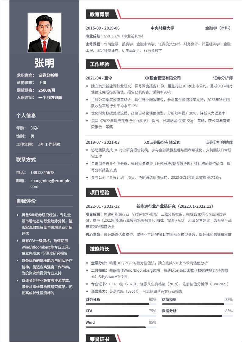 证券分析师 | 社招