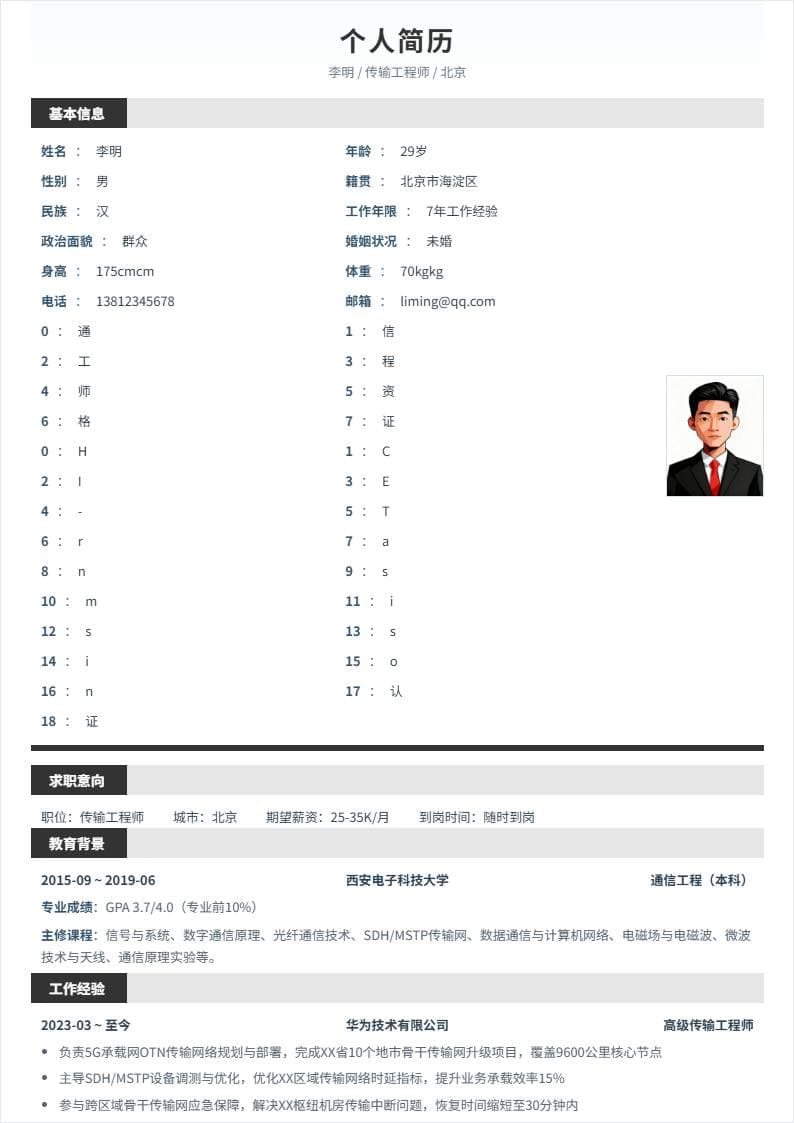 传输工程师 | 社招