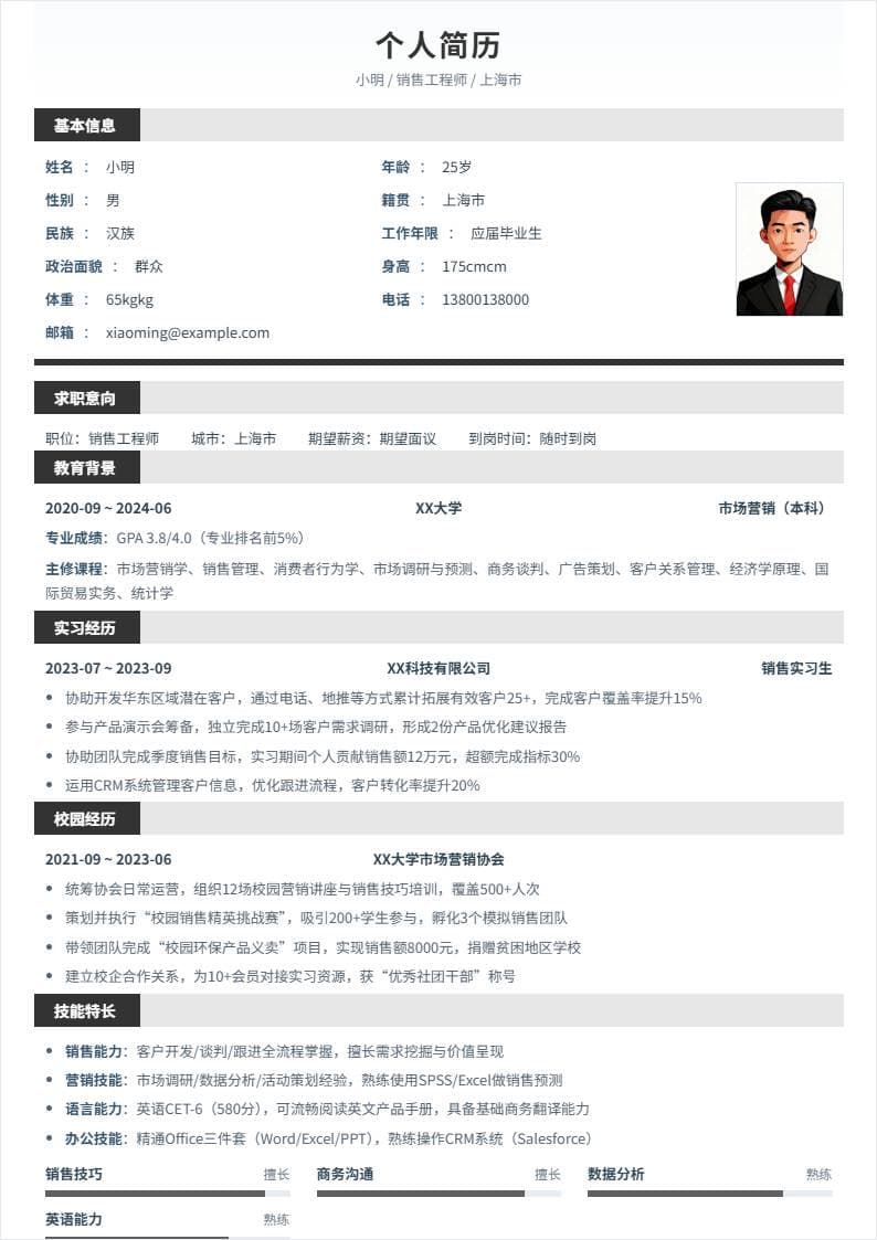 销售工程师 | 校招