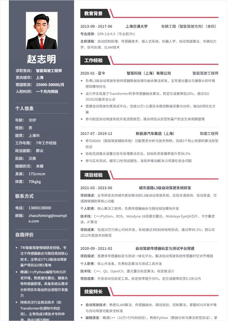 智能驾驶 | 社招