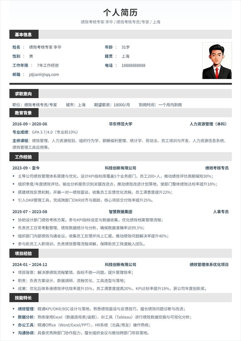 绩效考核 | 社招