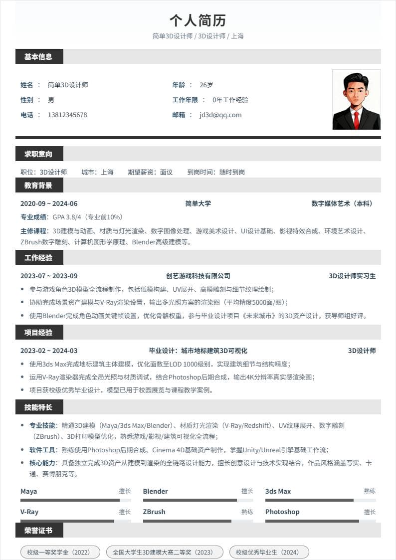 3D设计师 | 校招