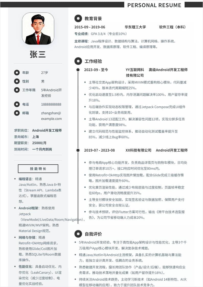 Android开发 | 社招