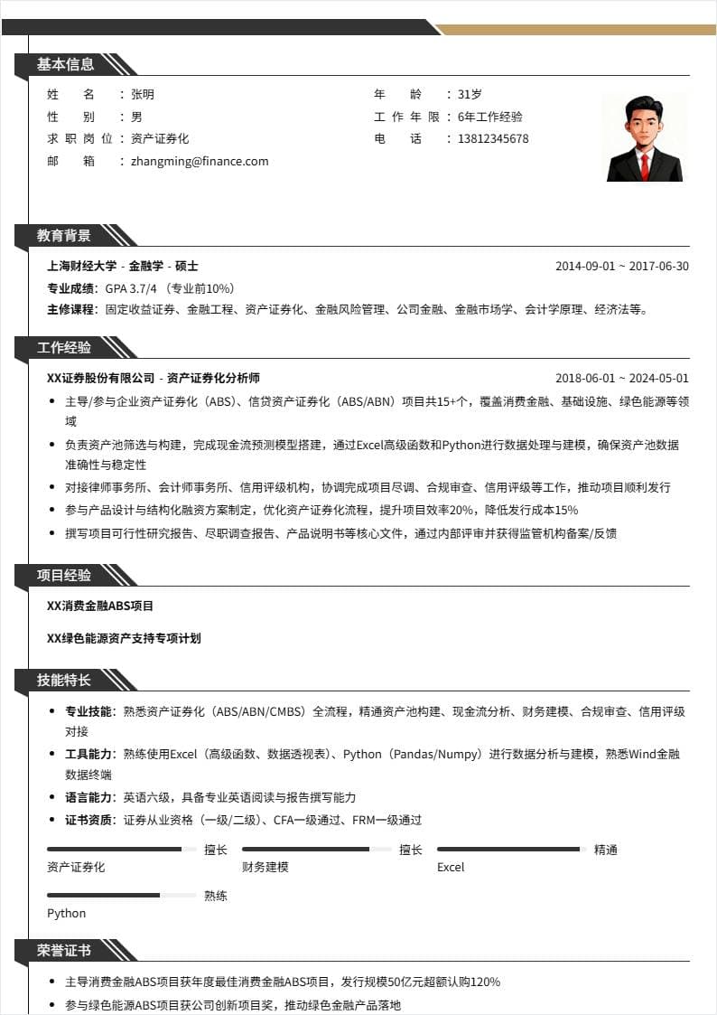 资产证券化 | 社招