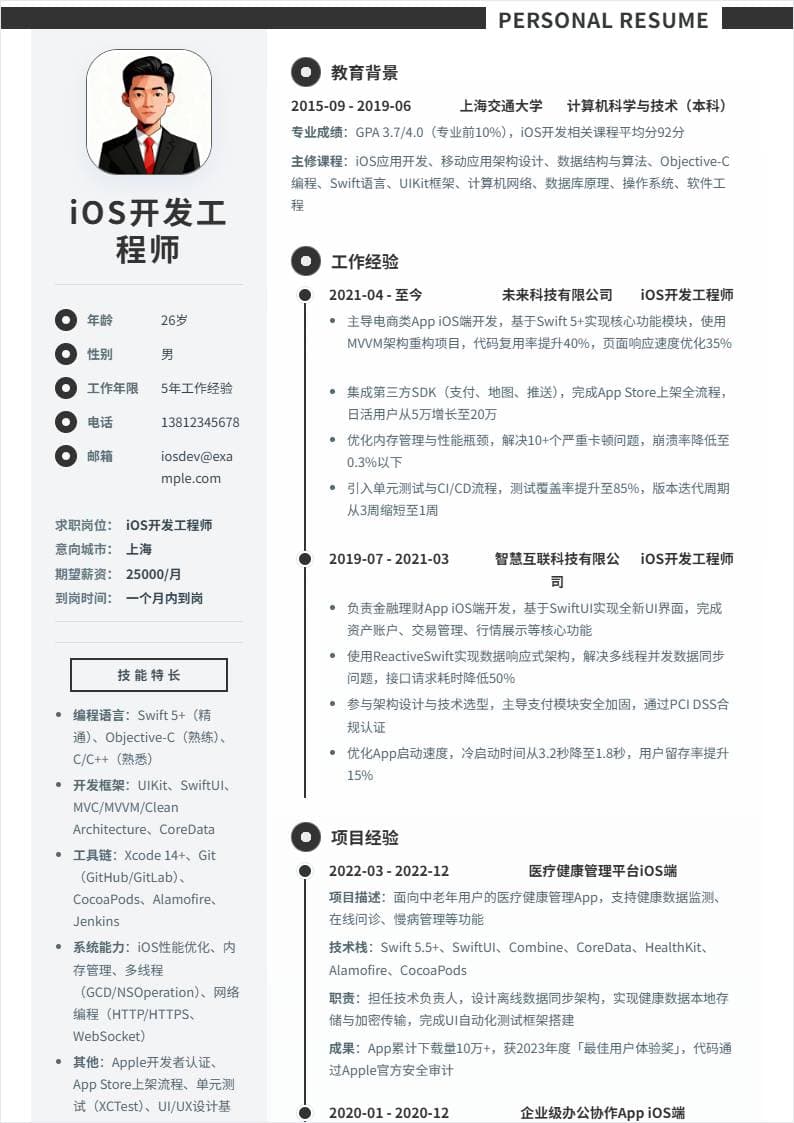 iOS开发 | 社招
