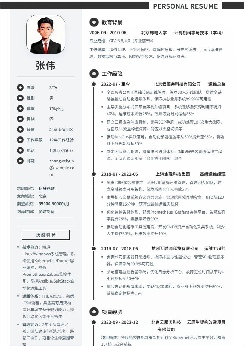 运维总监 | 社招