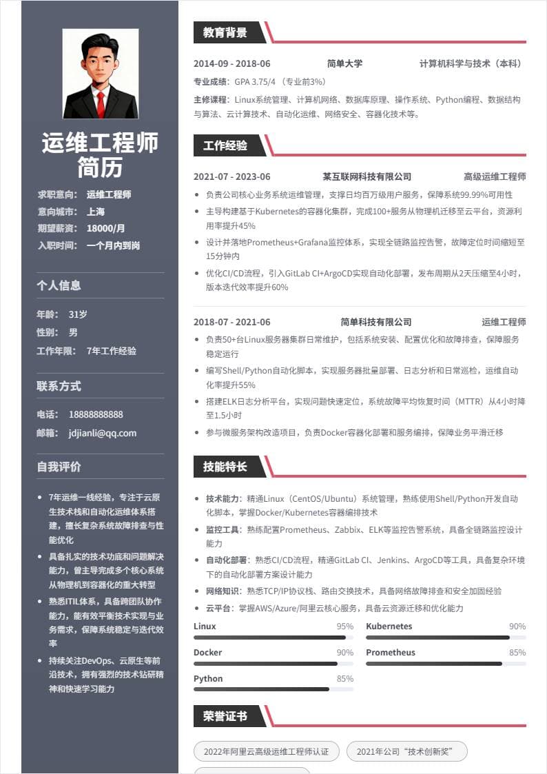 运维工程师 | 社招