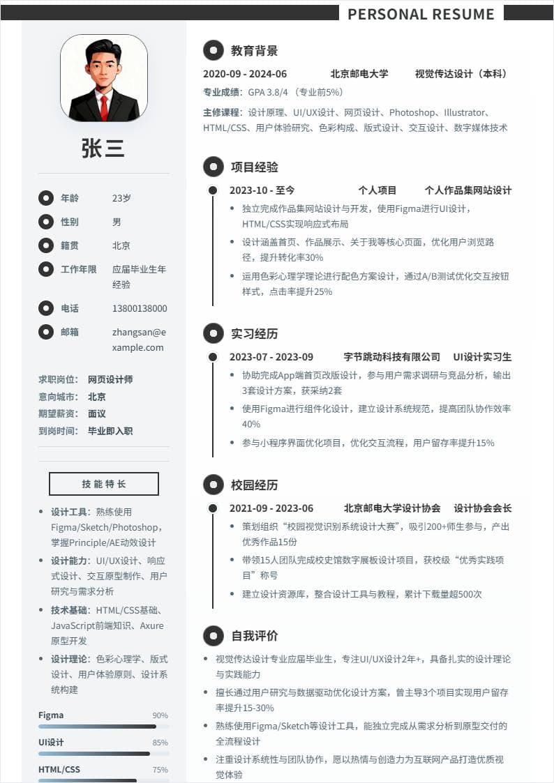 网页设计师 | 校招