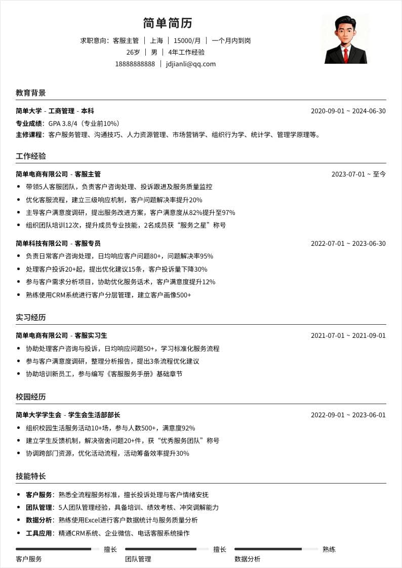 客服主管 | 校招