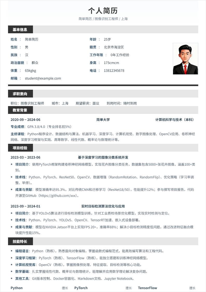 图像识别 | 校招