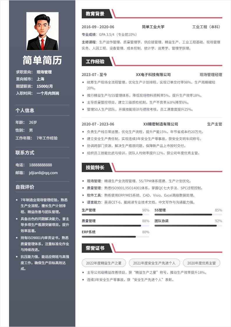 现场管理 | 社招