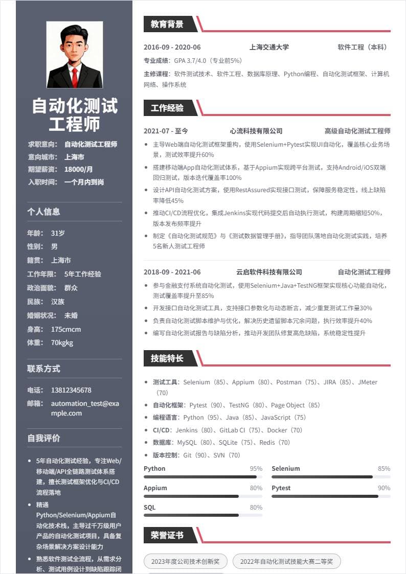 自动化测试 | 社招