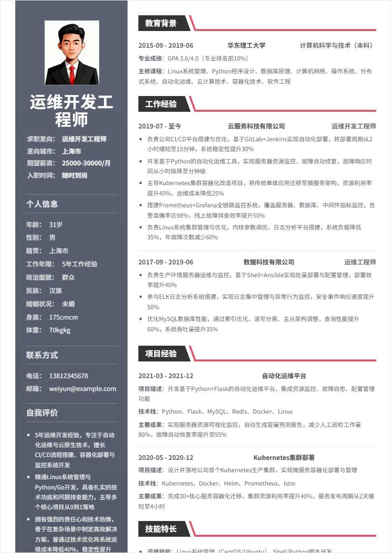 运维开发工程师 | 社招