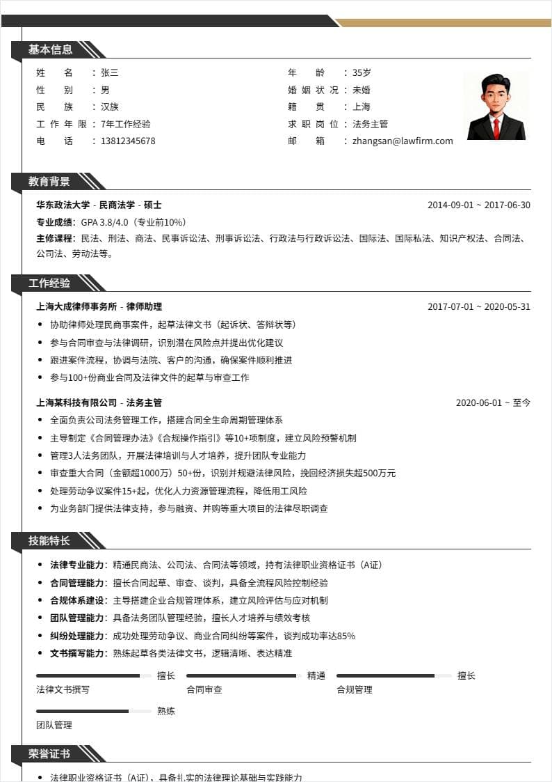 法务主管 | 社招