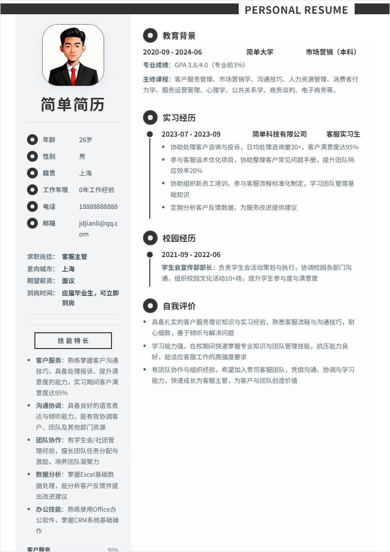 客服主管 | 校招