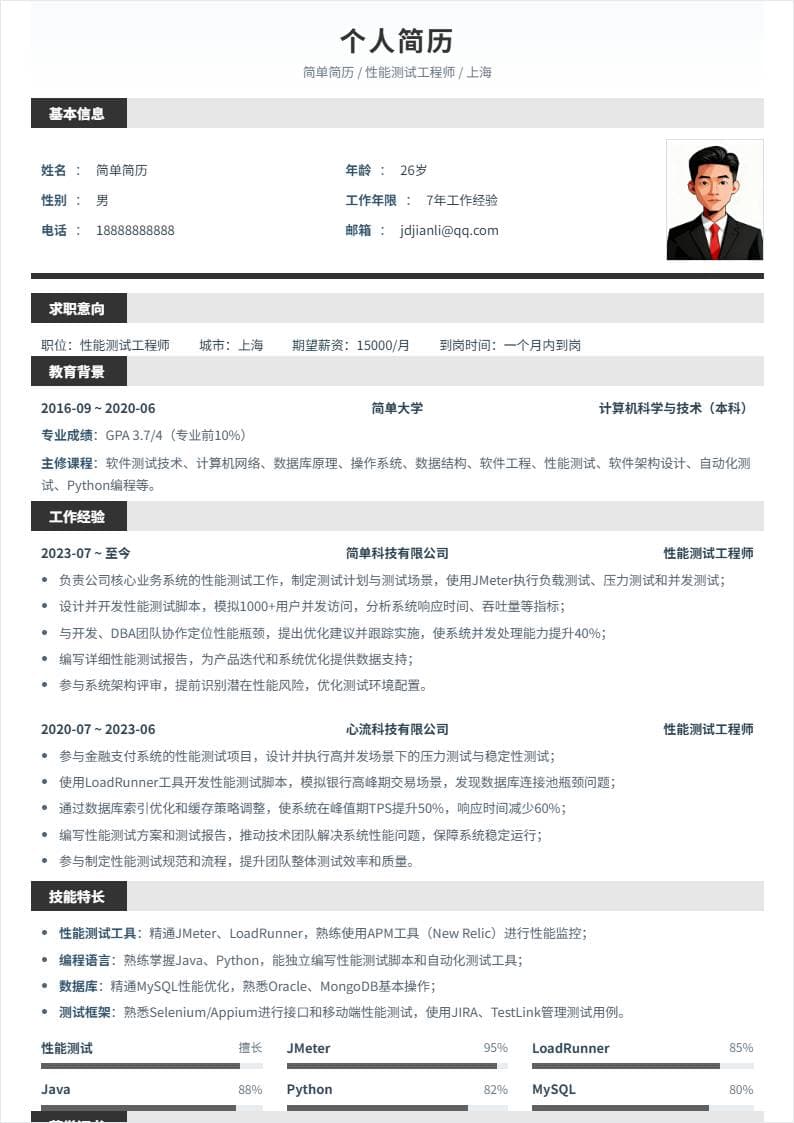 性能测试 | 社招