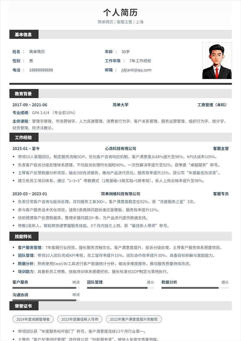 客服主管 | 社招