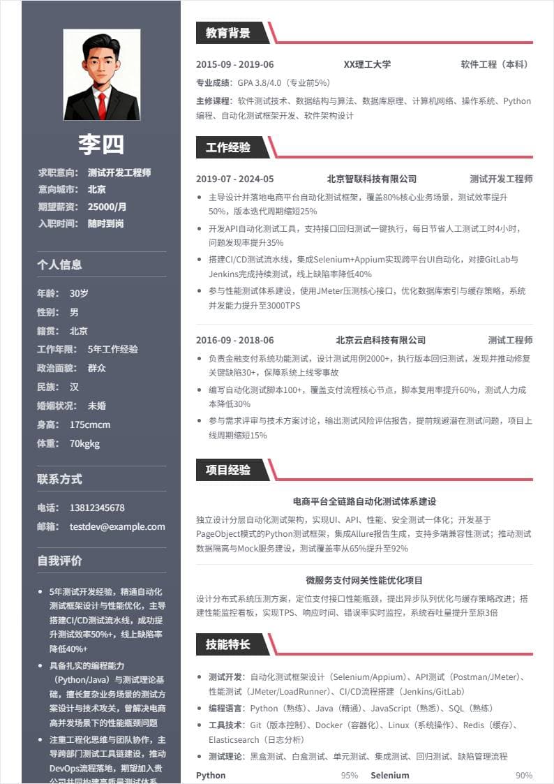 测试开发 | 社招