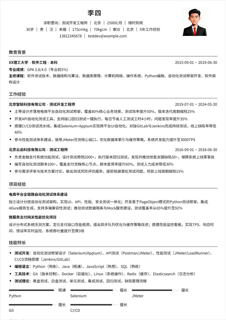 测试开发 | 社招