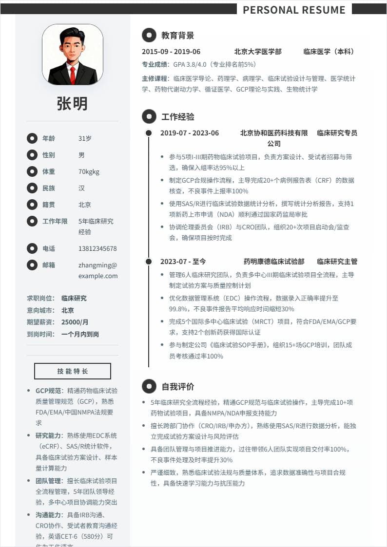 临床研究 | 社招