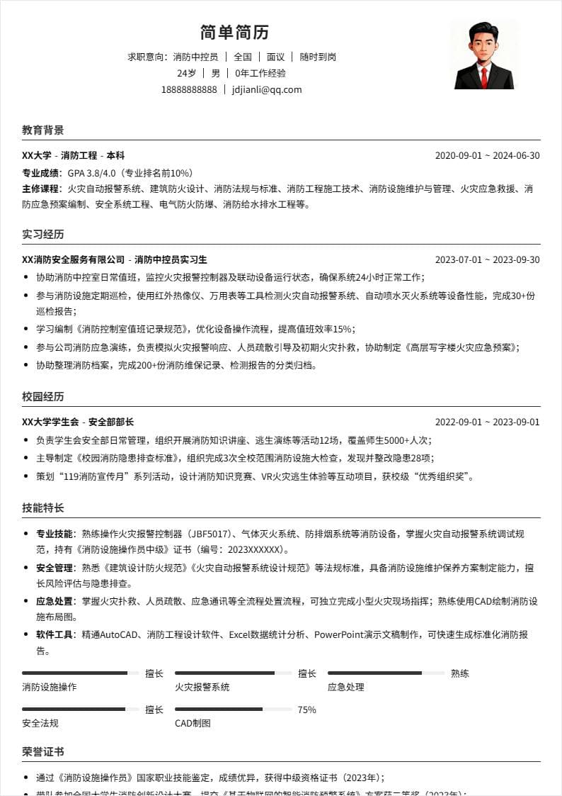 消防中控员 | 校招