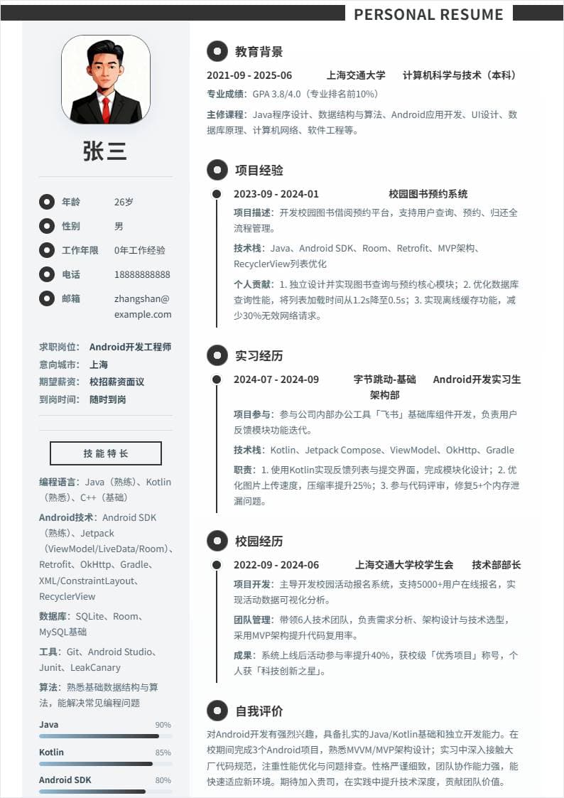 Android开发 | 校招