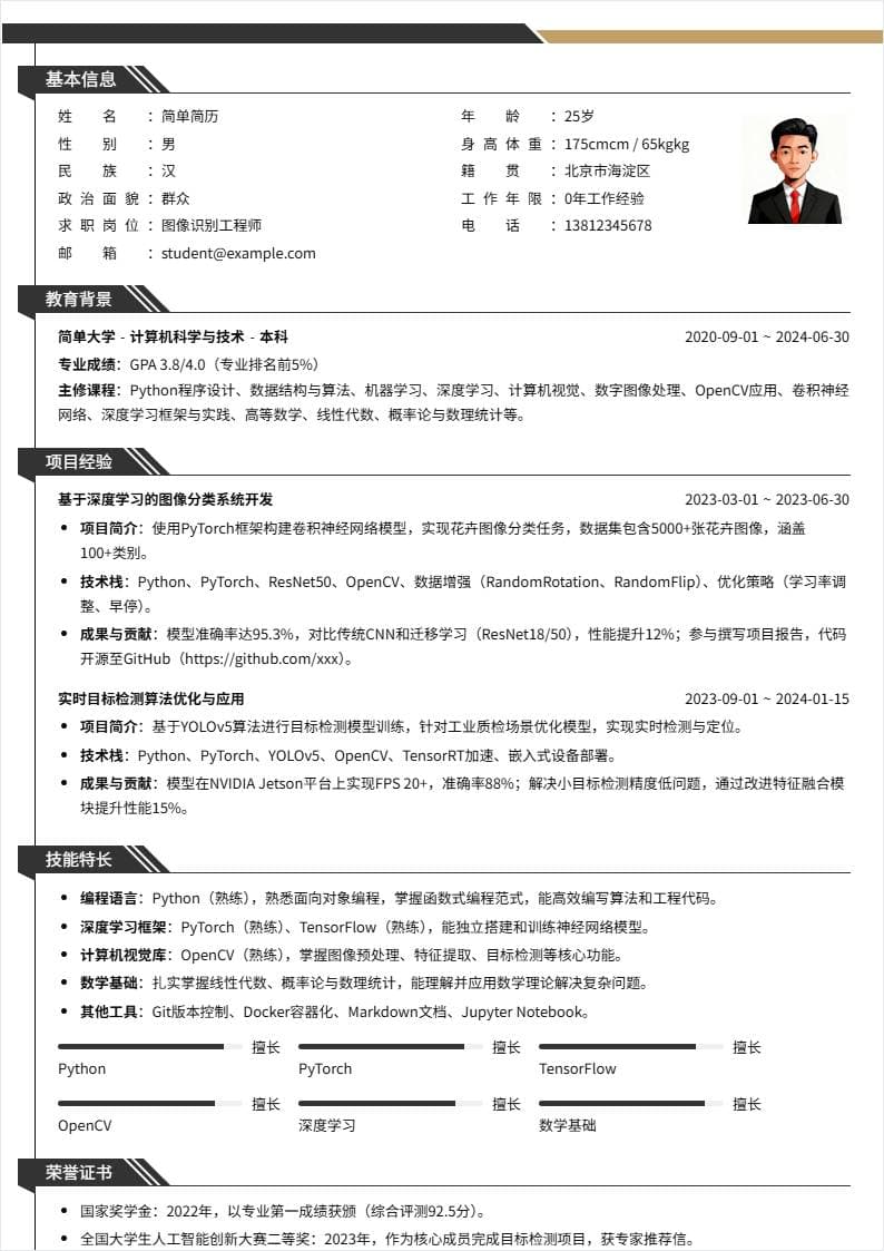 图像识别 | 校招