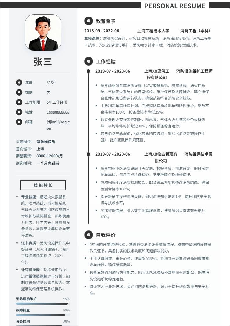 消防维保员 | 社招