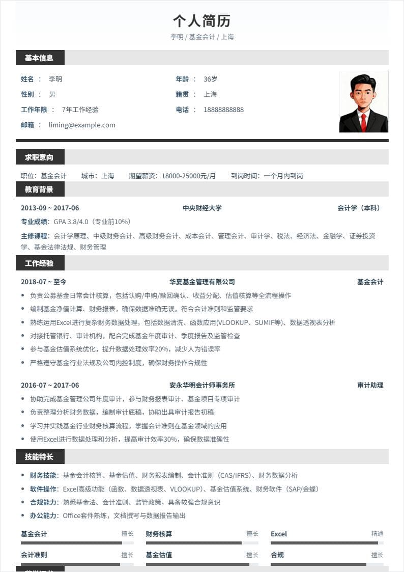 基金会计 | 社招