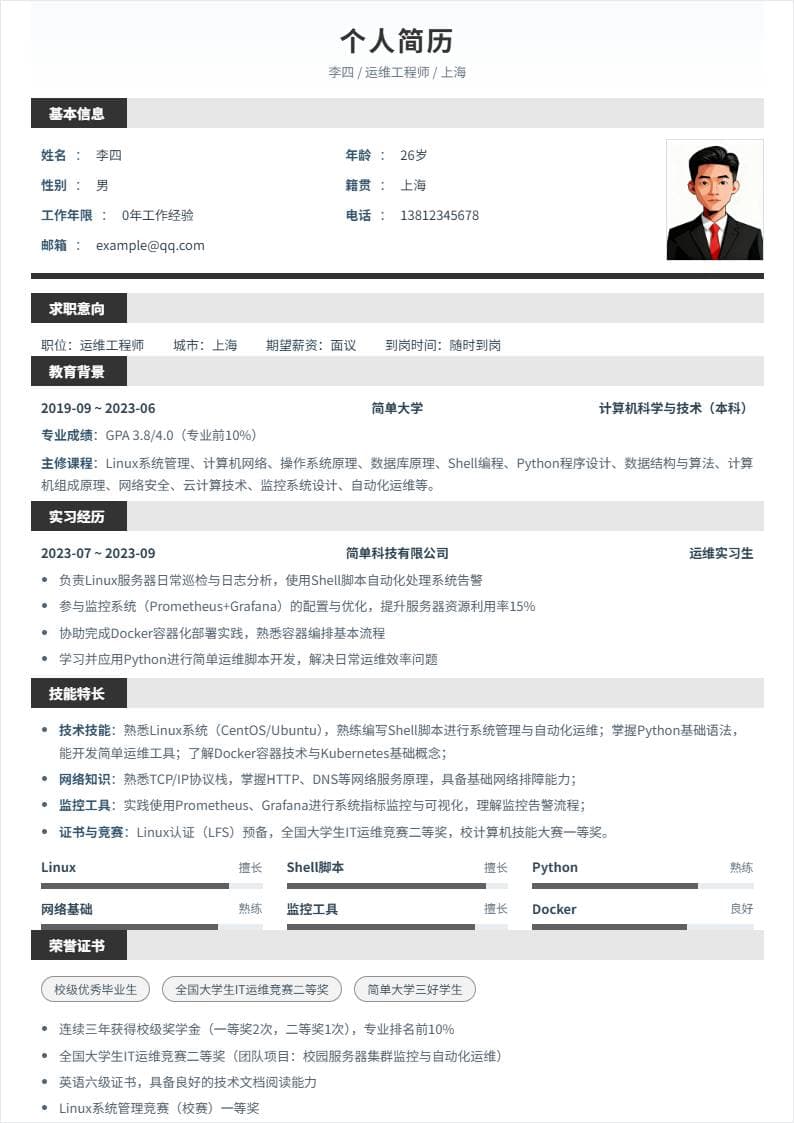 运维工程师 | 校招