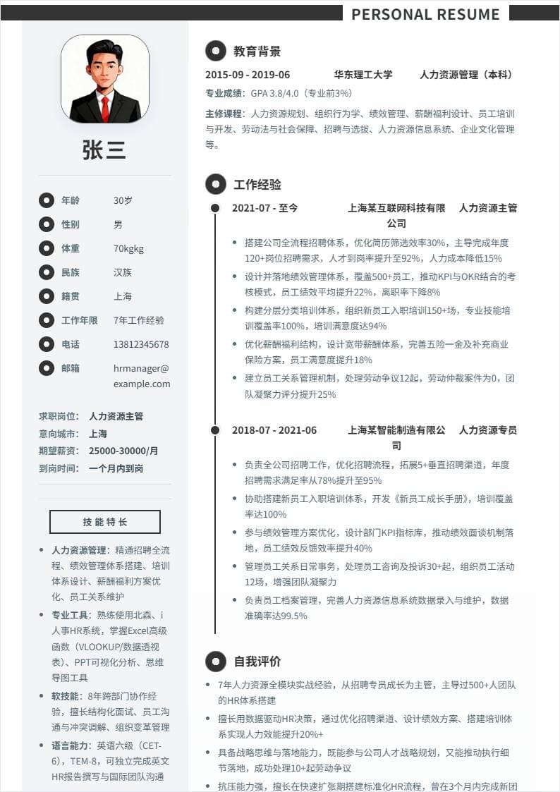 人力资源主管 | 社招