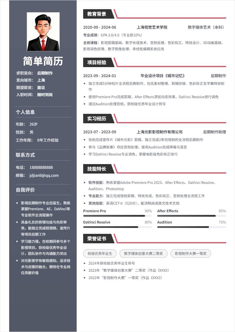 后期制作 | 校招