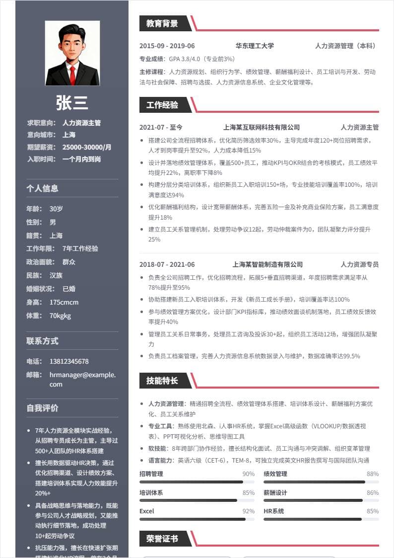 人力资源主管 | 社招