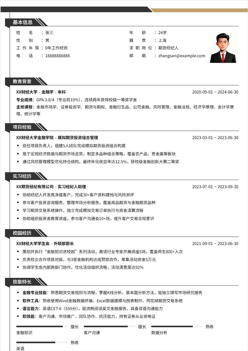 期货经纪人 | 校招