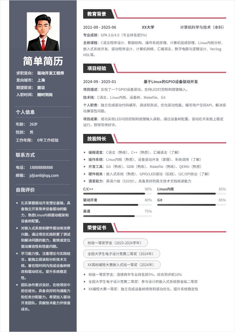 驱动开发 | 校招