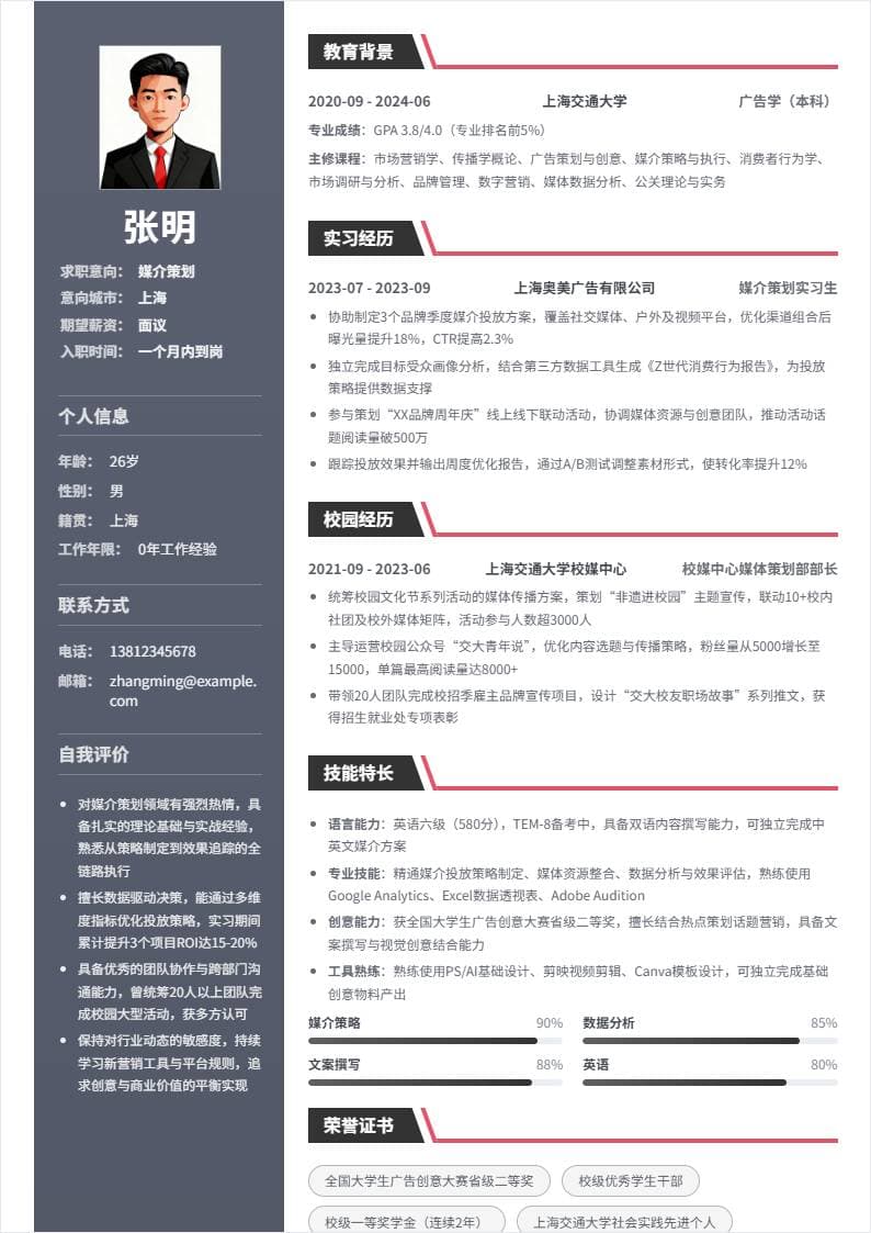 媒介策划 | 校招