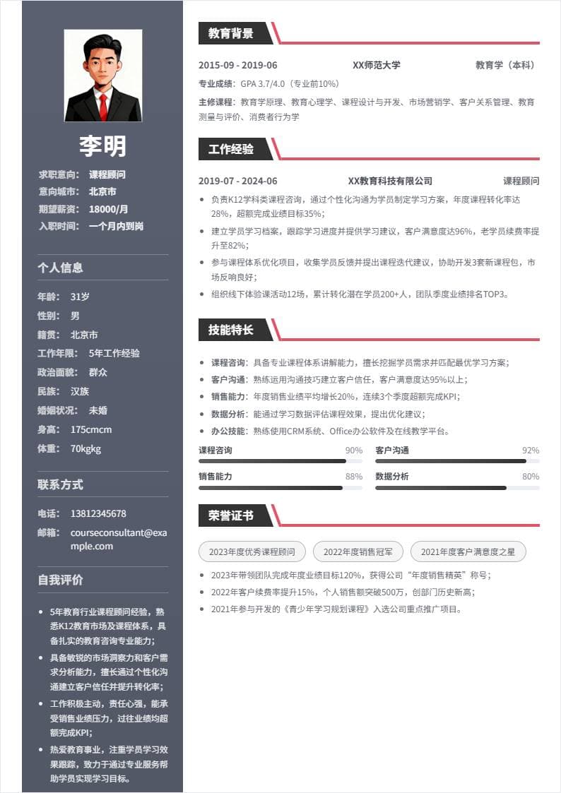 课程顾问 | 社招