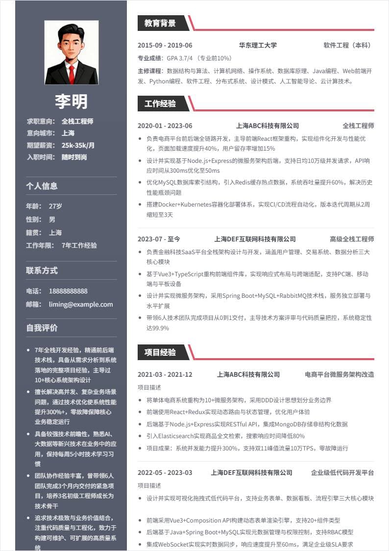 全栈工程师 | 社招