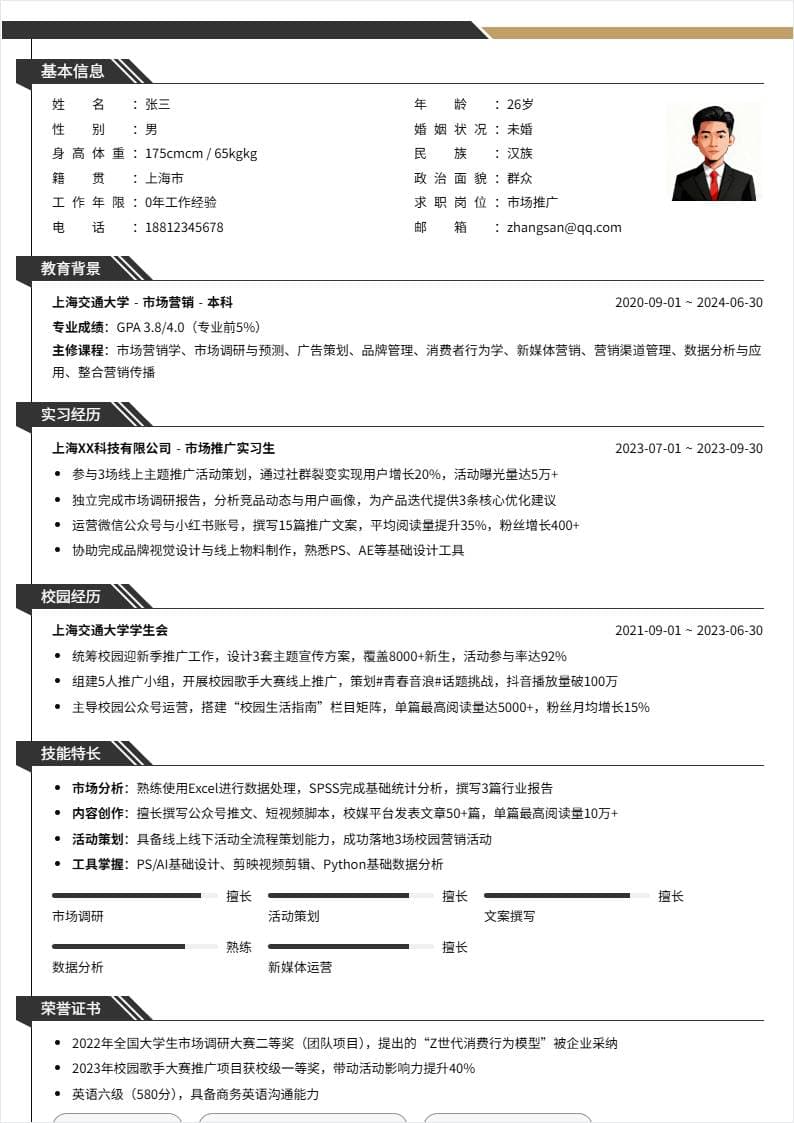 市场推广 | 校招