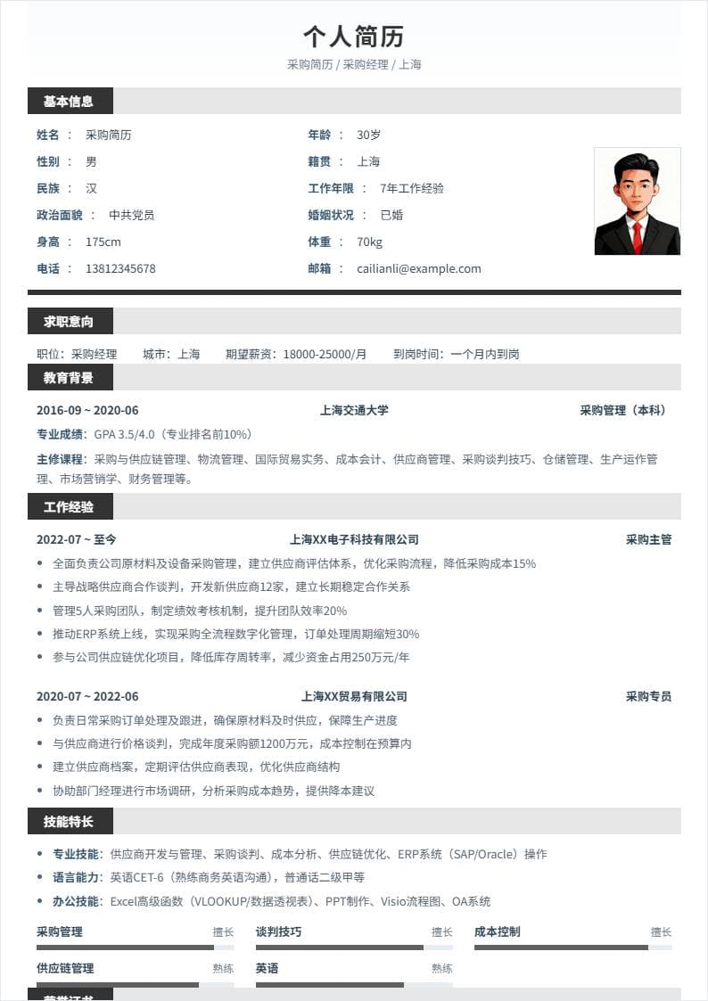 采购经理 | 社招