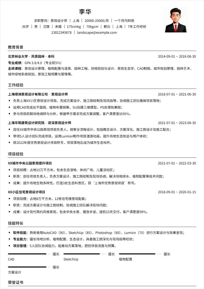 景观设计 | 社招