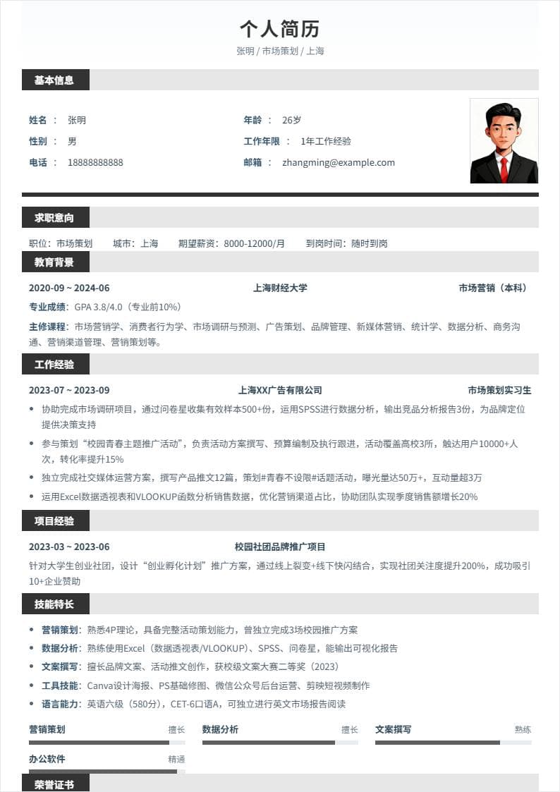 市场策划 | 校招