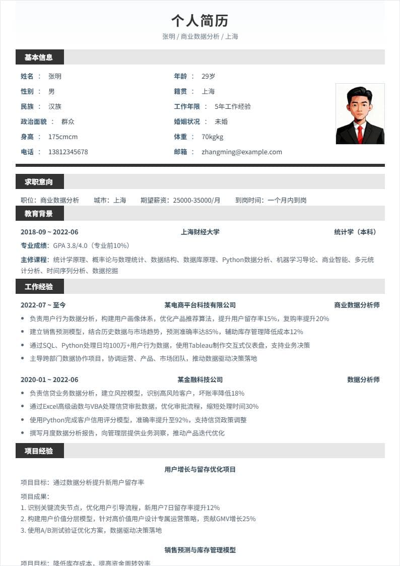 商业数据分析 | 社招