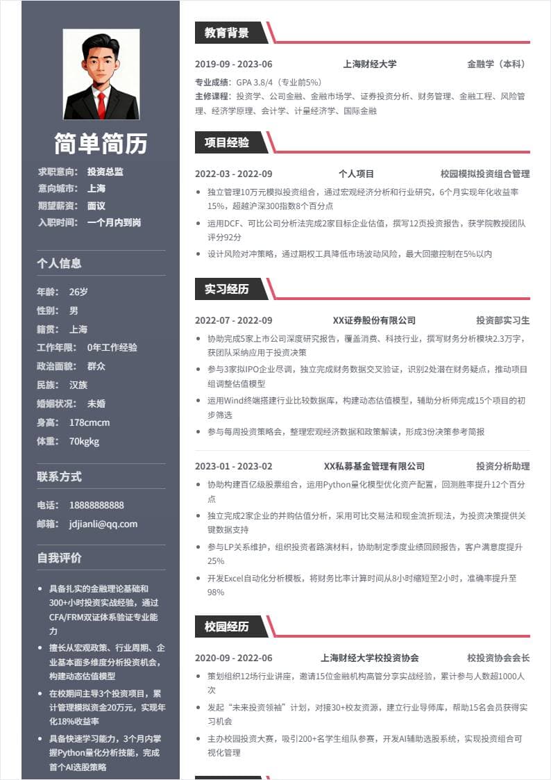 投资总监 | 校招