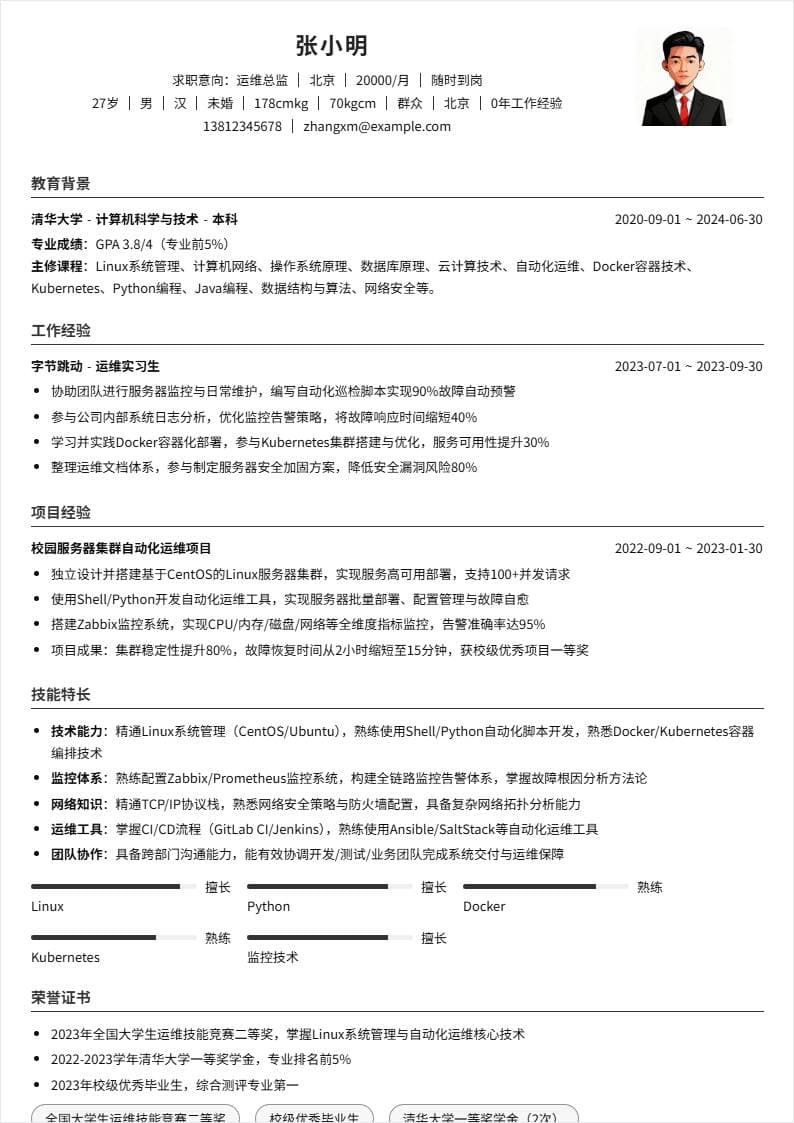 运维总监 | 校招